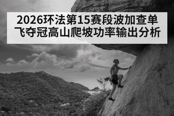 2026环法第15赛段波加查单飞夺冠高山爬坡功率输出分析